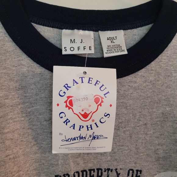 Vintage NWT Grateful Dead Ringer Tshirt XL 1999 - Picture 5 of 7